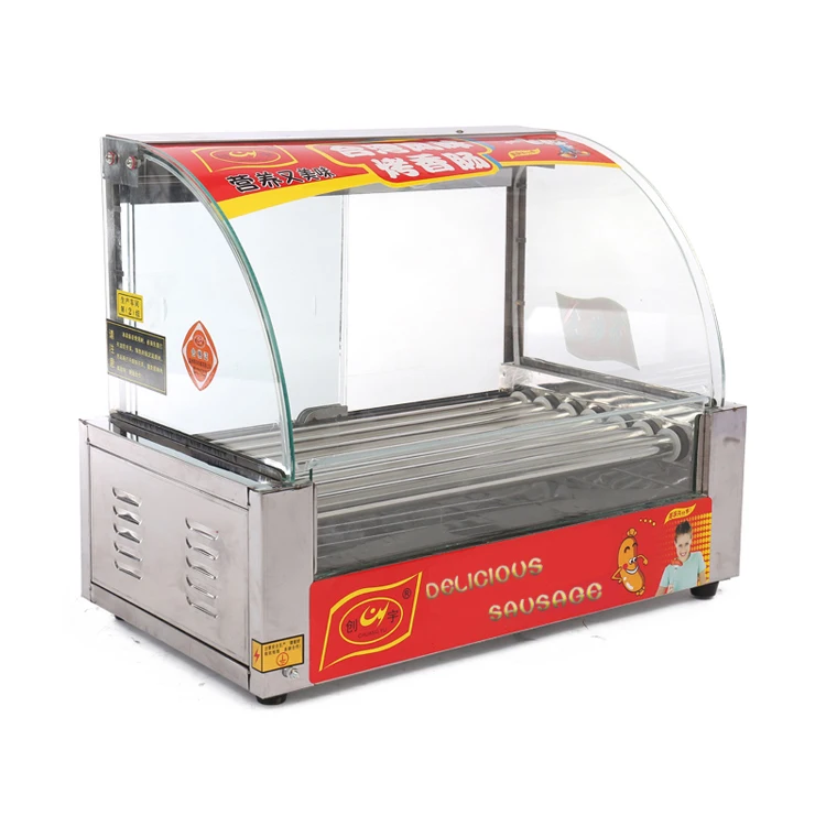 2026 Automatic Hot Dog Maker Gas Machine Hot Dog Grill Roller