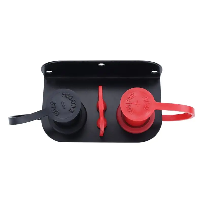 AEA7-Remote Battery Terminal Battery Charging Post Kit Stud With Heavy Duty Mounting Bracket For UTV RV Auto Mowers Boat