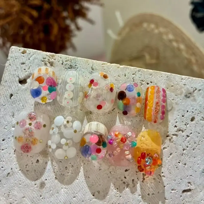 Hot DIY Nail Glitter Silicone Nail Art Carving Mold Nail Art Decoration Transparent Template Design For Creative Manicure Charms