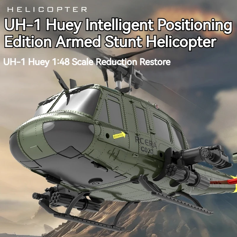 

Новый UH-1 Huey моделирование шестисторонней элероны свободный обратный летающий трюковый вертолет электрическая модель самолета с дистанционным управлением игрушка в подарок