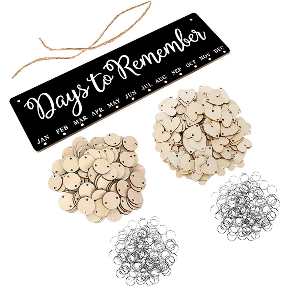 

Набор деревянных настенных календарей в деревенском стиле для напоминания о датах семейных событий, персонализированный набор для самостоятельного изготовления бирок для дедушек, бабушек и друзей