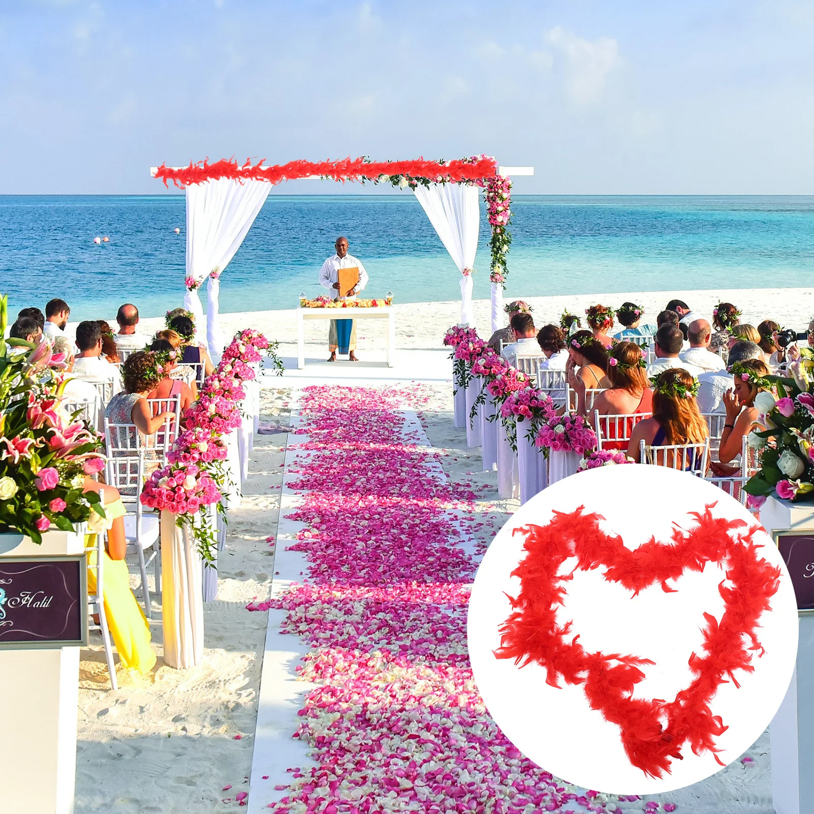 

Boa Women Lightweight Fashion Party Wedding Costume Decoration 1920s Accessories Red Boa 1920s Accessories