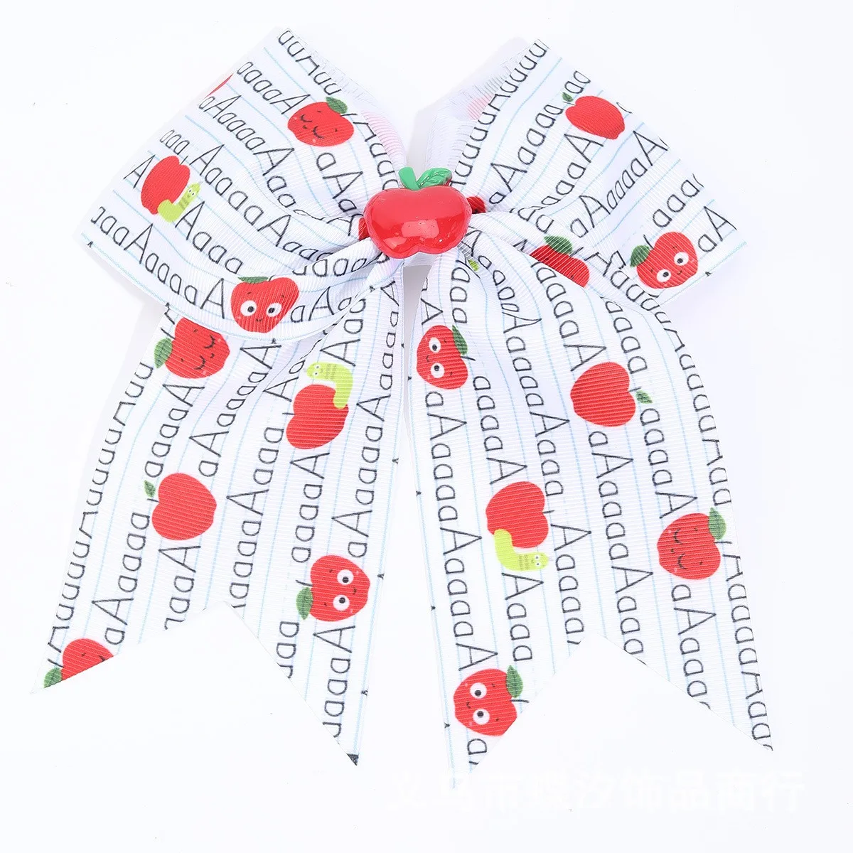 27pc Baby Hair Clips for Girls Rainbow Pencil Print Floral Apple Fruit Pattern Bowknot Barrettes Kids Back to School Headwear