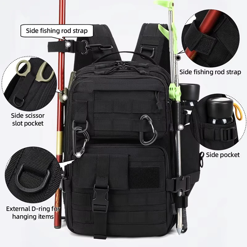 

Camping Backpack Travel Storage Shoulder Bag Hiking Sports Rucksack Outdoor Climbing Trekking Mountaineering Men's Backpack