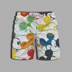 Costume da bagno uomo pantaloncini da bagno uomo palestra spiaggia estate Disney intero costume da bagno stampa abbigliamento uomo pantaloni topolino Minnie Mouse maschio