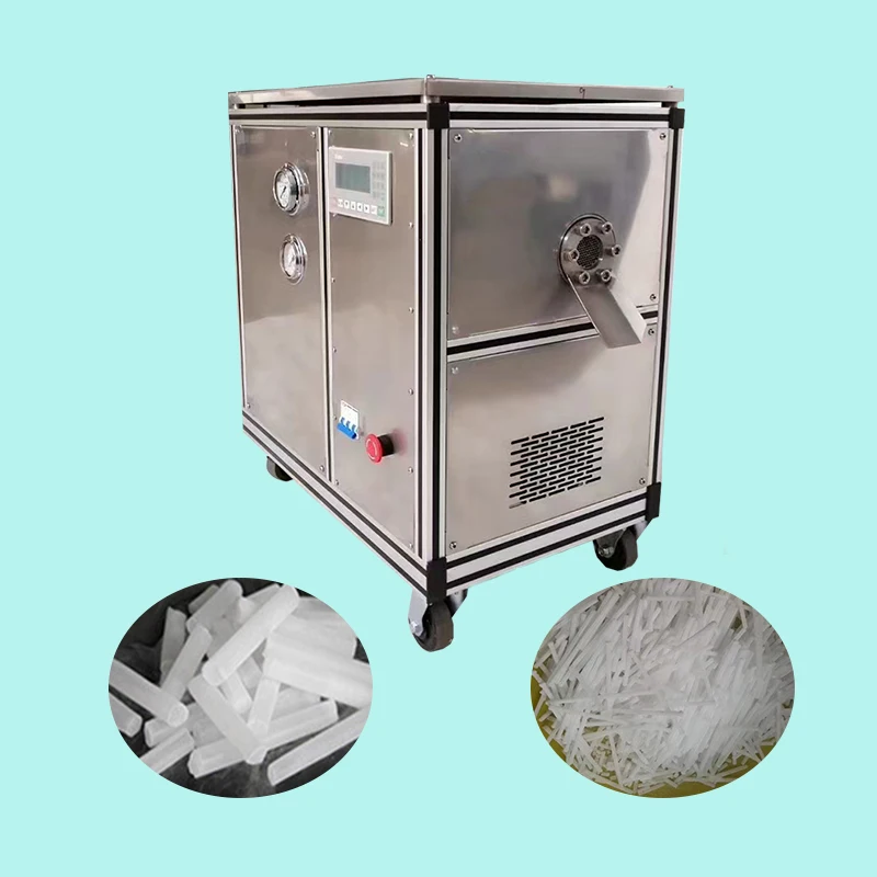 Automatic Cycle Control Dry Ice Pelletizer Granulator For Consistent Quality Customized 50 300kg h 380V For Blasting Industry