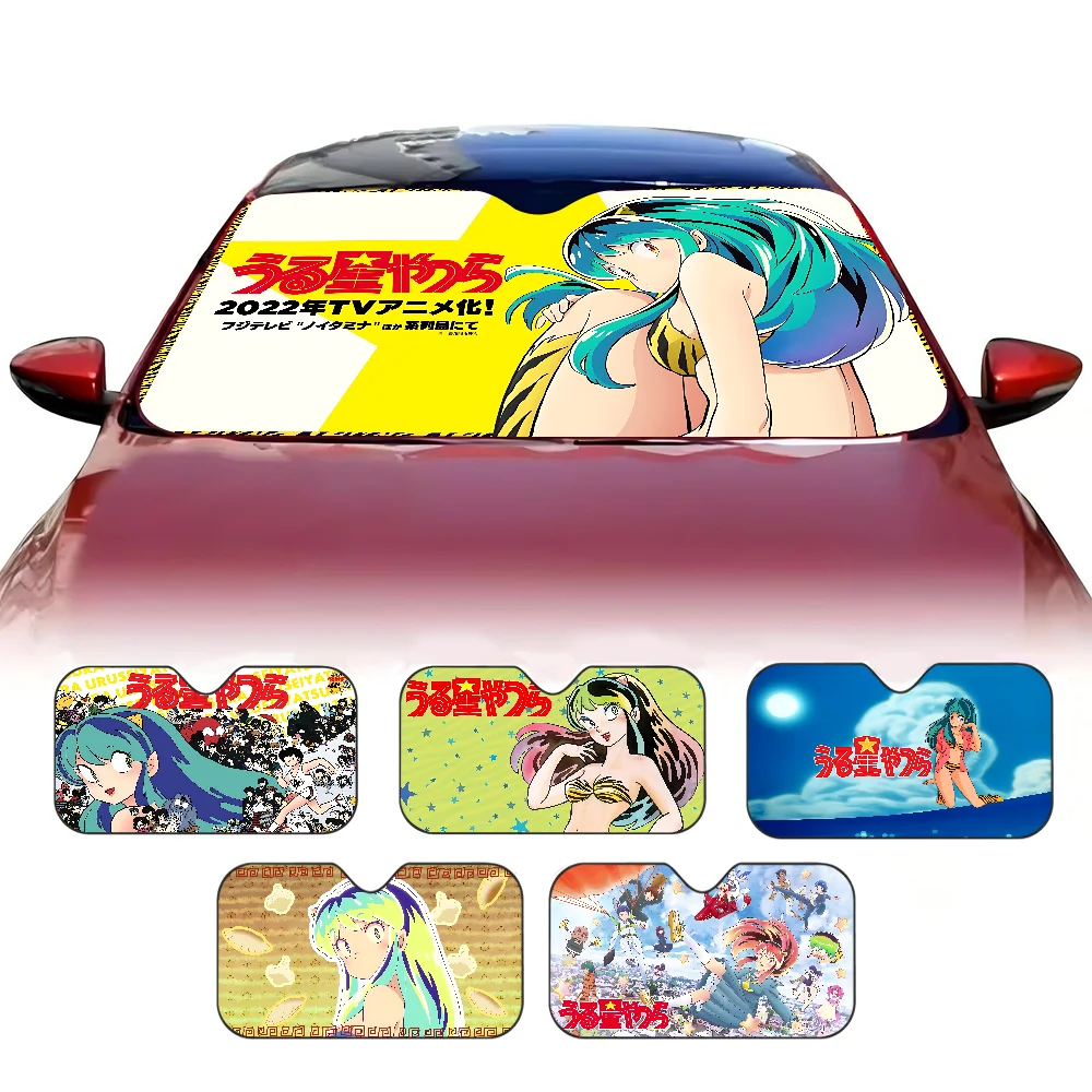 

Urusei Yatsura Windshield Sunshade Car Window Windscreen Cover Sun Shade Auto Sun Visor Car-covers Car Solar Protection