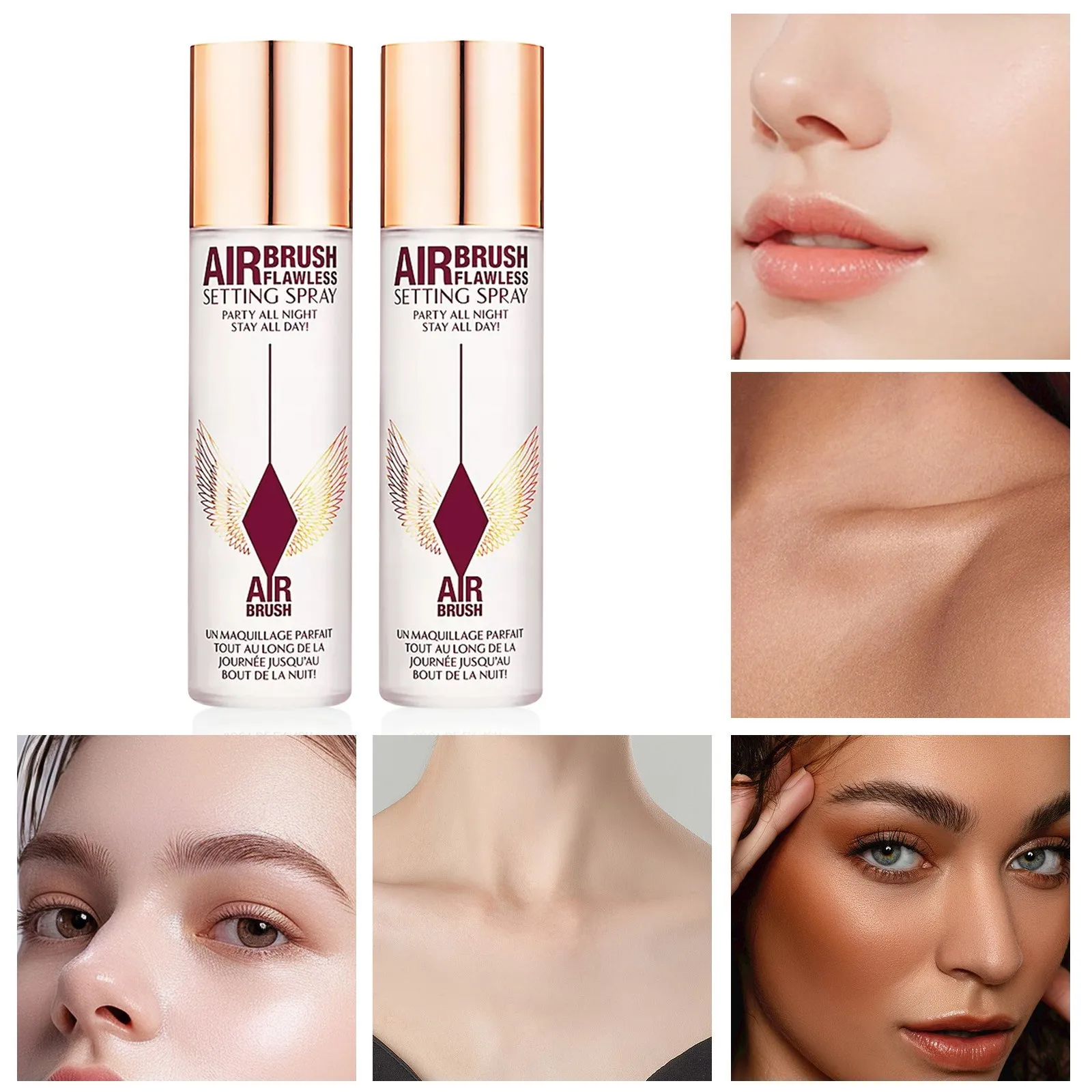 تأثير إعداد مكياج ثابت واضح يوميًا ، بخاخ من من من من من من من من