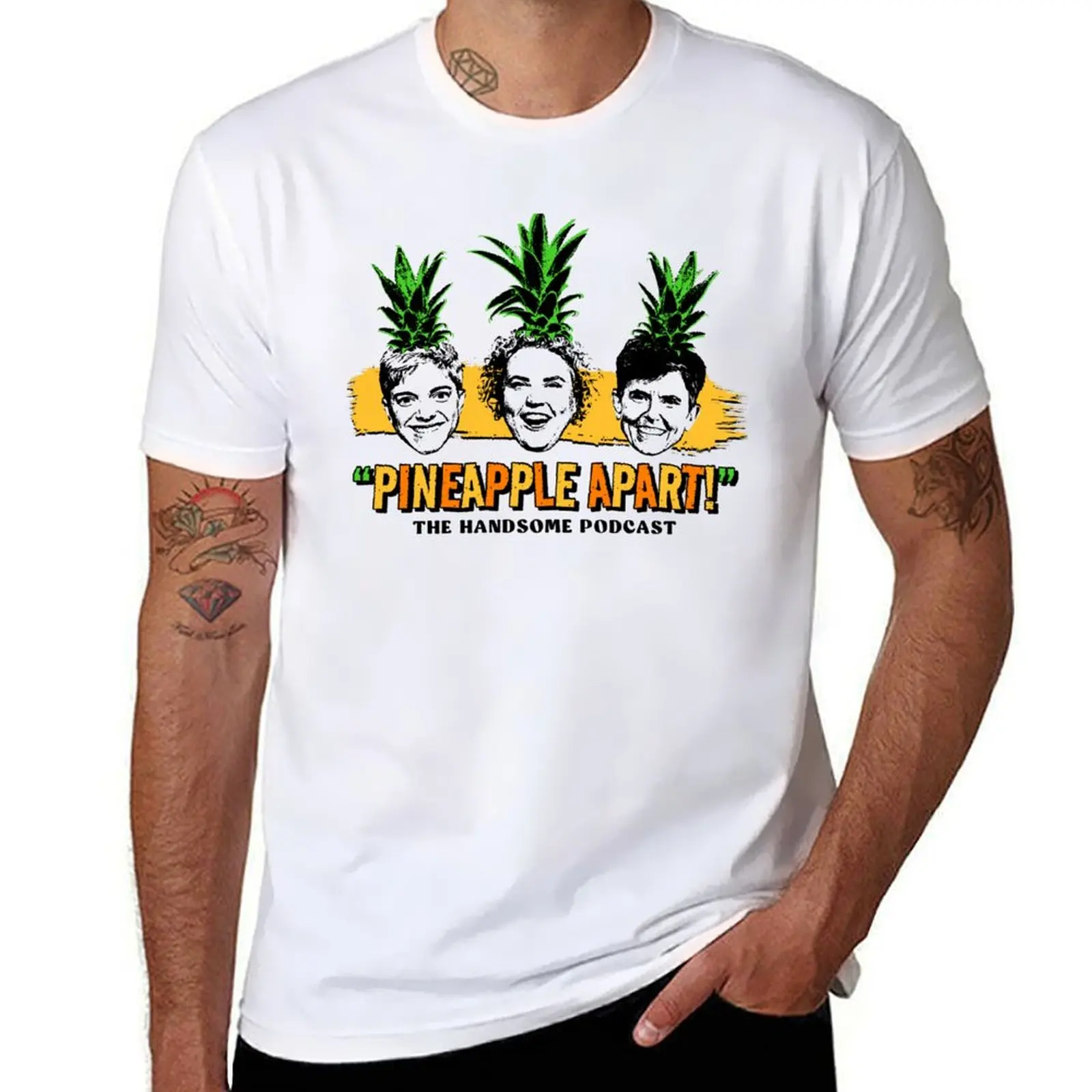 

Handsome Pineapples T-Shirt printed t shirts for man men t shirt cotton 100% T-Shirt
