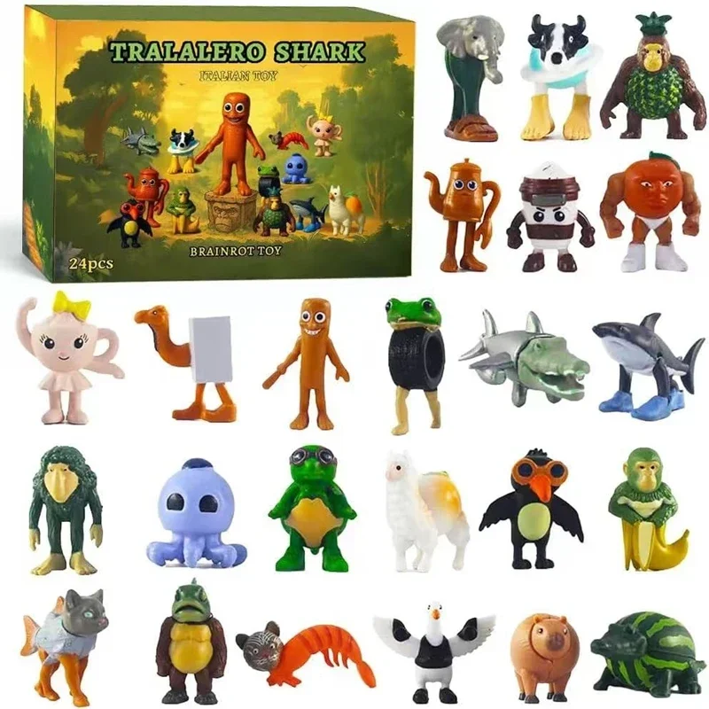 New Ltalian Lmagination Christmas Countdown CalendarTralaleloTralalaTungSa Hoor Statue Halloween Festival Gift Birthday Souvenir