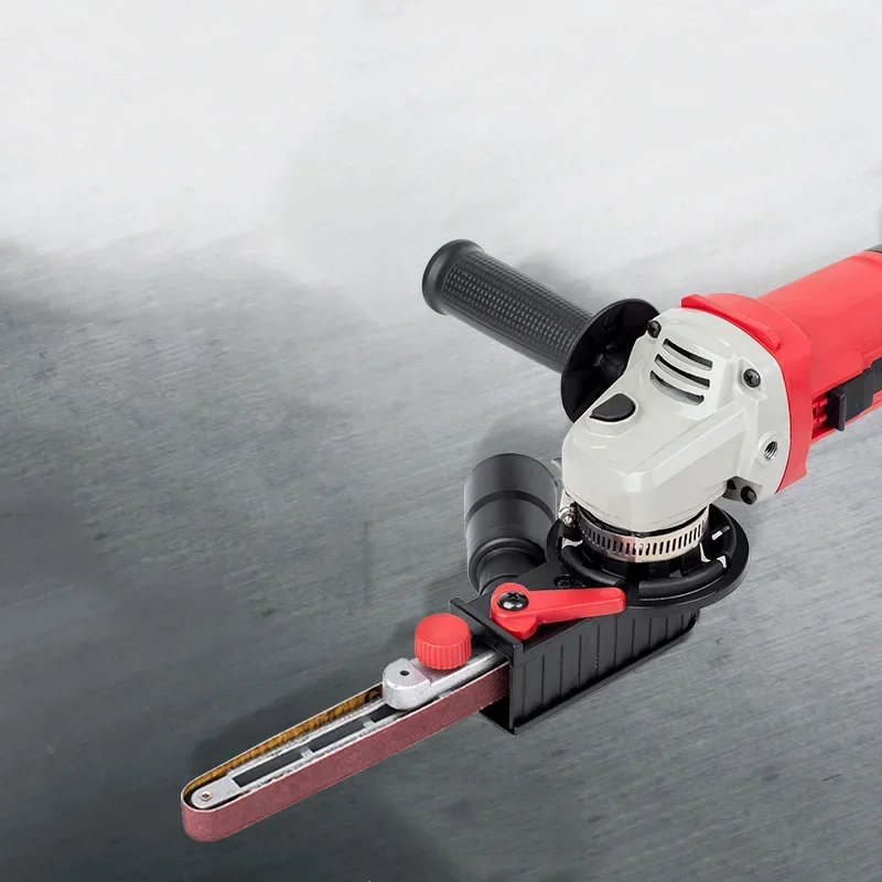 New Small 220V/750W Handheld Small Belt Machine Multi-Function DIY Metal Angle Grinder Belt Polishing And Grinding Machine