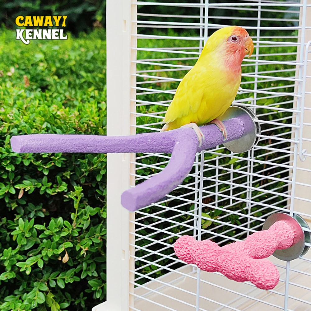 1pc y/t em forma de resina pássaro em pé vara mastigar brinquedo para pequeno animal pássaro papagaio moagem dentes & garra pendurado balanço gaiola