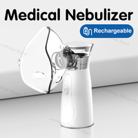 JUSTLANG Rechargeable Medical Portable Nebulizer 3.7μm Inhalator Silent Steam Nasal Inhaler Tools Nebulizer Asthma