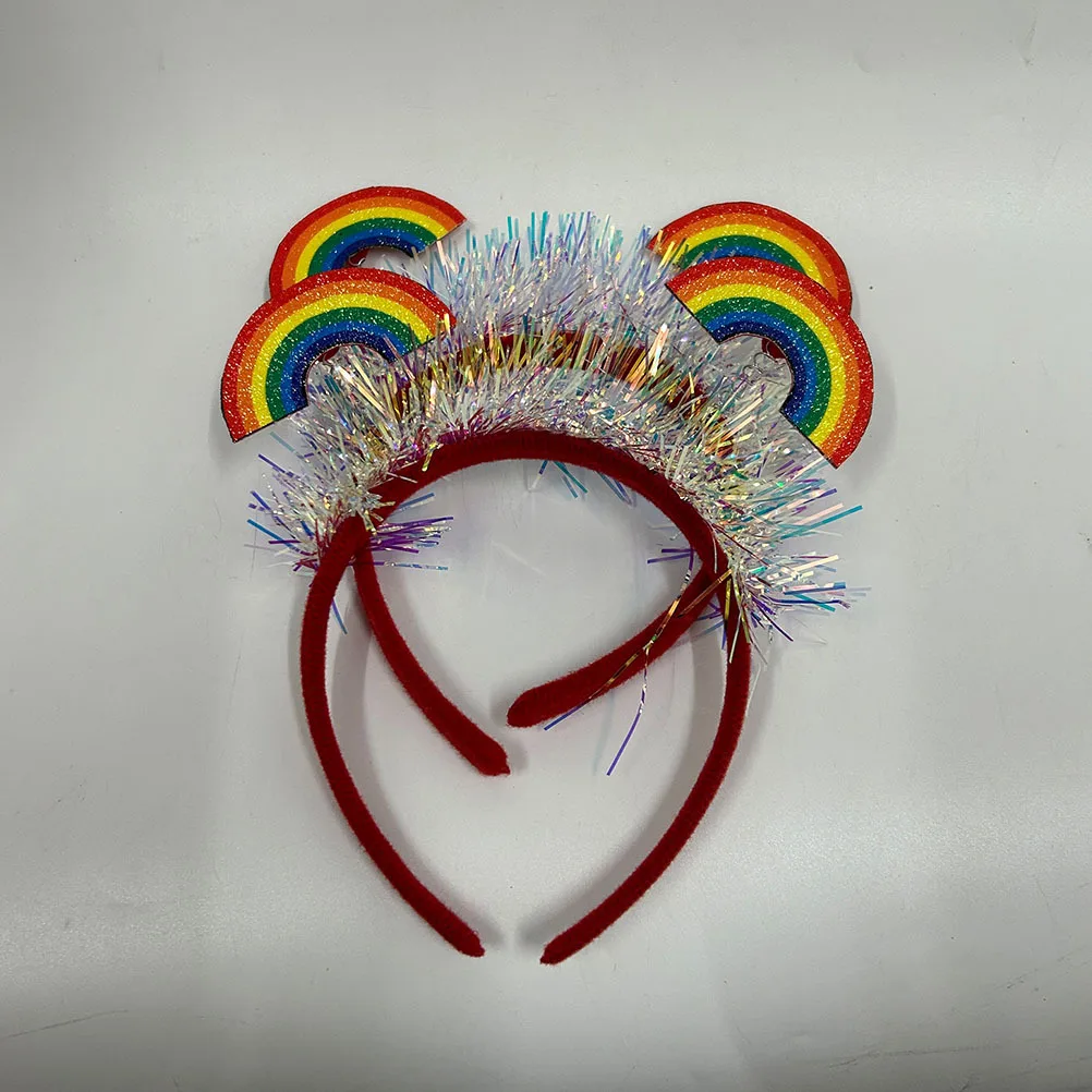 2 stuks regenboog hoofdband delicate maand partij haar hoepel regenboog haaraccessoires vrouwen mannen hoofdband