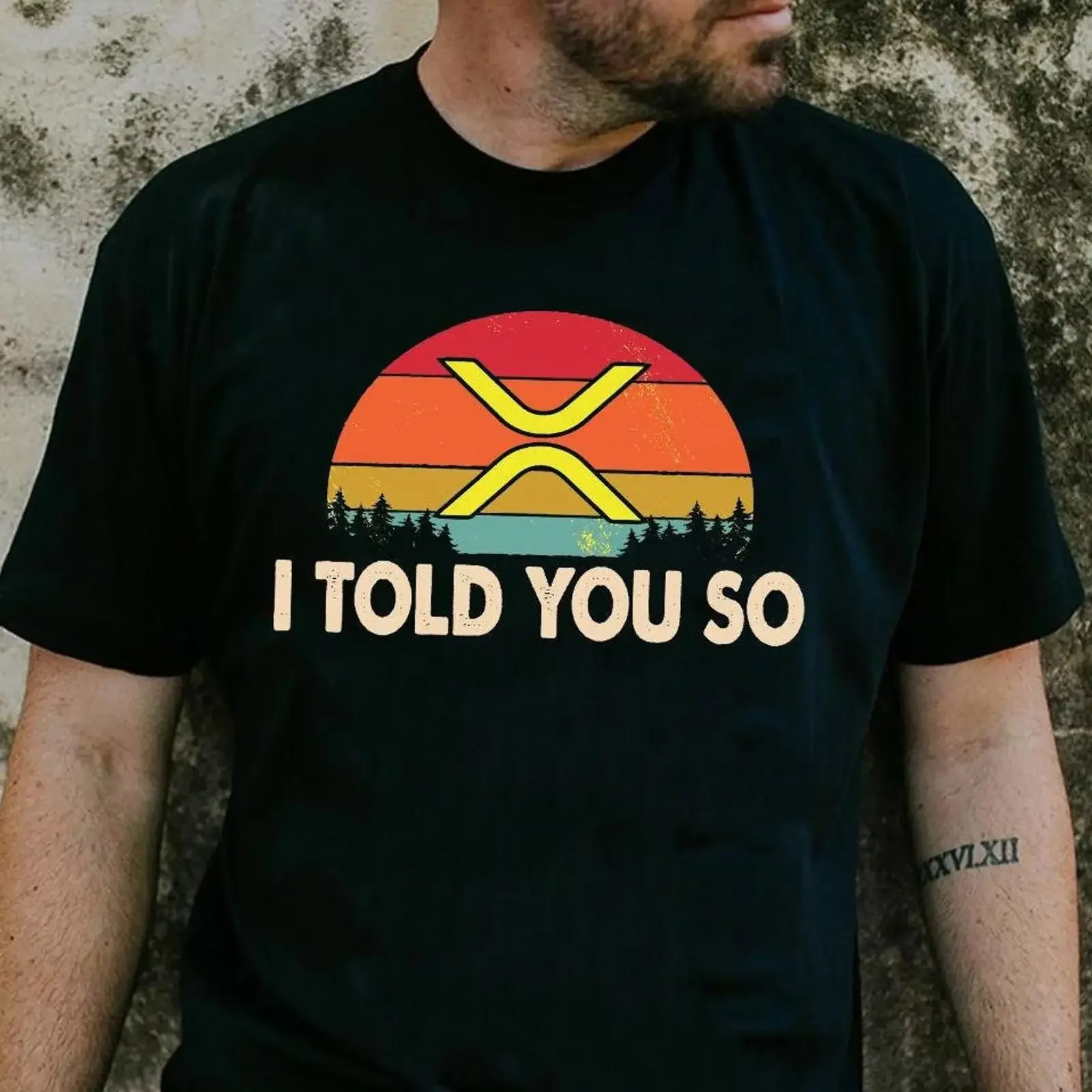 Vintage XRP Sunset Crypto Token Cryptocurrency GifT T Shirt For Enthusiast vintage Washed Slightly streetwear
