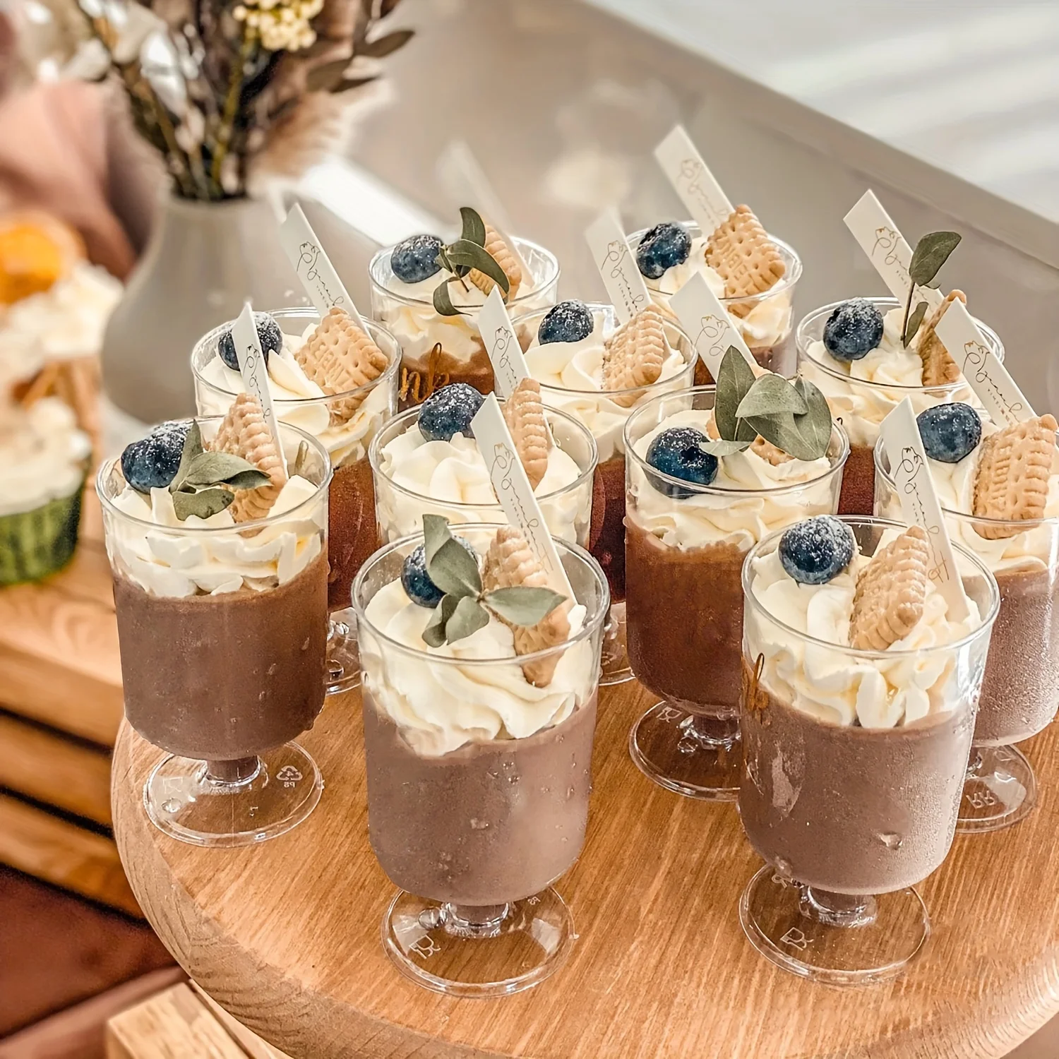 10/20pcs 3.5oz Mini Plastic Dessert Cups Disposable Shot Drink Glasses for Party Wedding Kitchen Picnic Tableware Accessories
