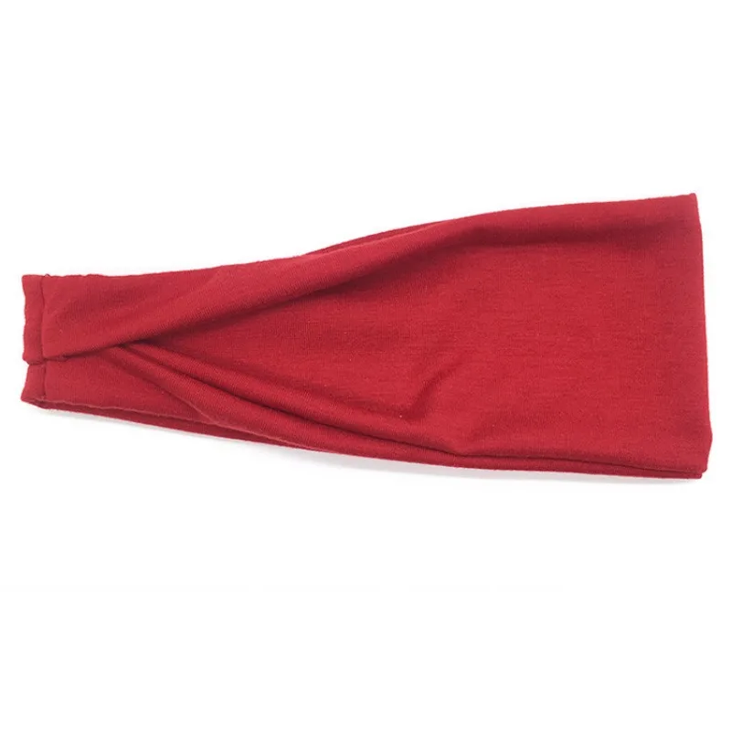 Diademas elásticas de Color liso para mujer, diadema de Yoga, turbante de moda, Aro para el cabello, diadema Retro, accesorios para el cabello,