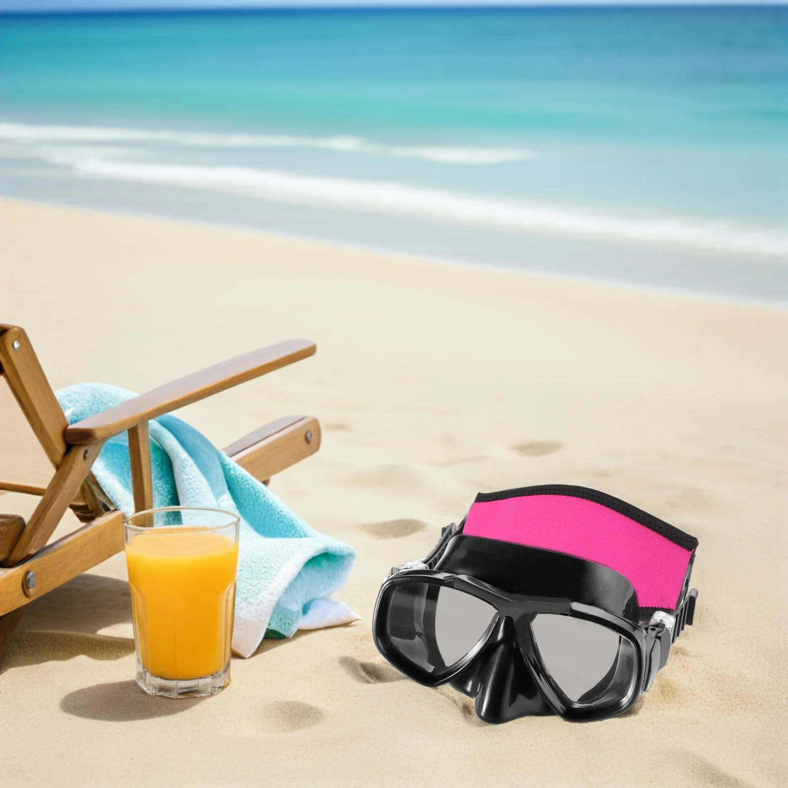 

3pcs Neoprene Mask Strap Cover For Diving Swim Goggles Hair Protector Wrap Snorkel Mask Straps Scuba Dive Accessories