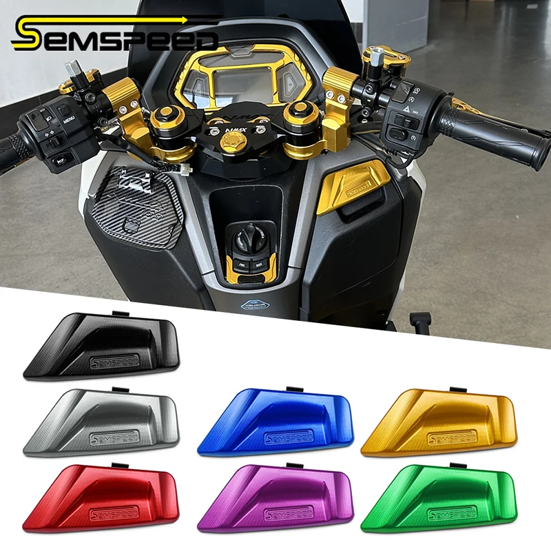 SEMSPEED CNC Aluminum Motorcycles Right Side Storage Lid For Yamaha NMAX 155 2024-2025 Right Side Storage Box Cover