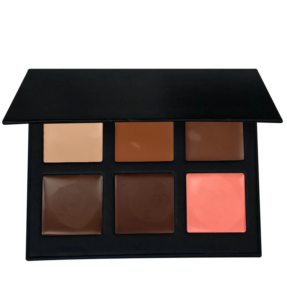 Private Label Concealer Cream Diy Custom Logo 6-Color Palette Contouring 12 Shades Available Combination Brighten Face Makeup