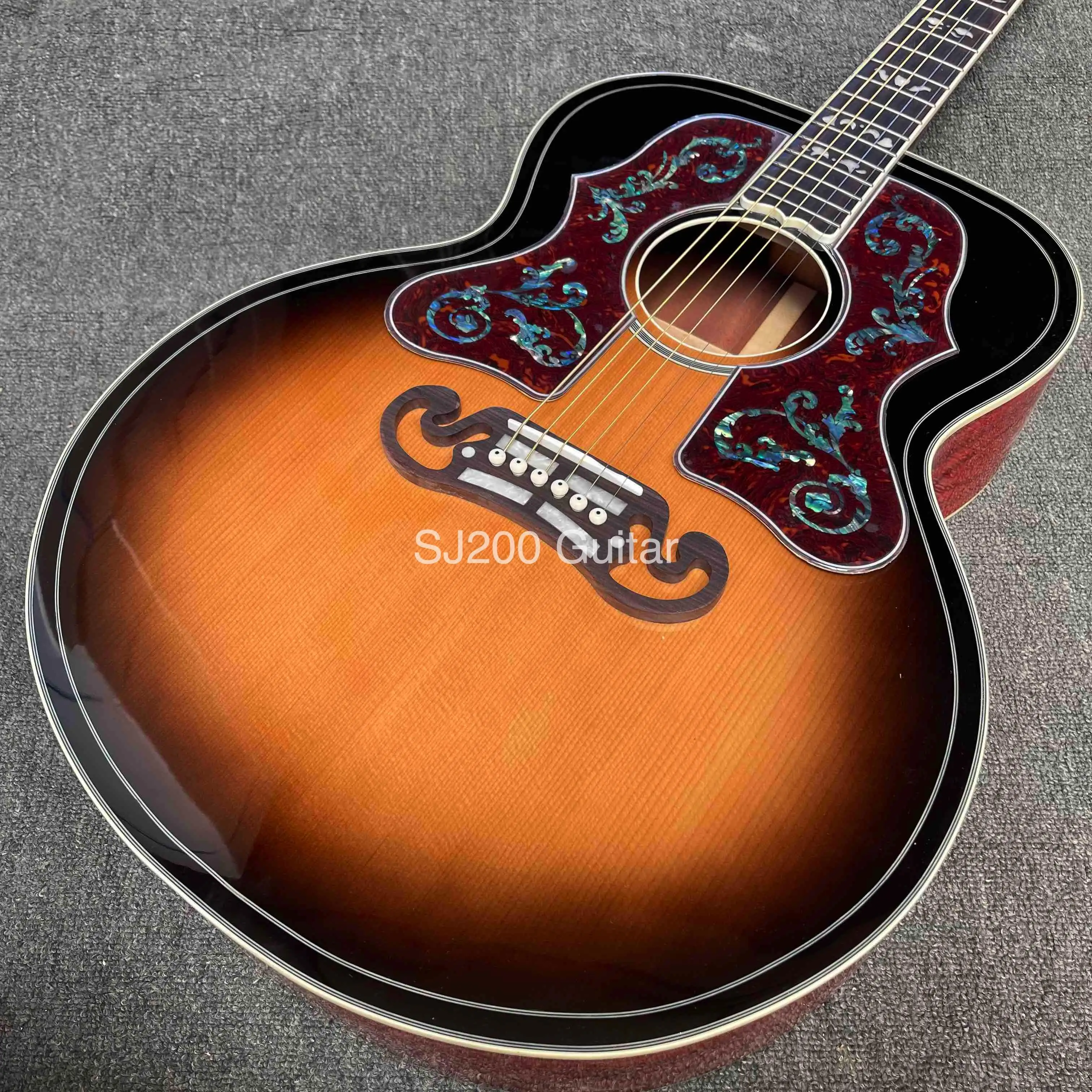 Custom GB SJ-200 Style Cocobolo with Double Pickguard acoustic guitar