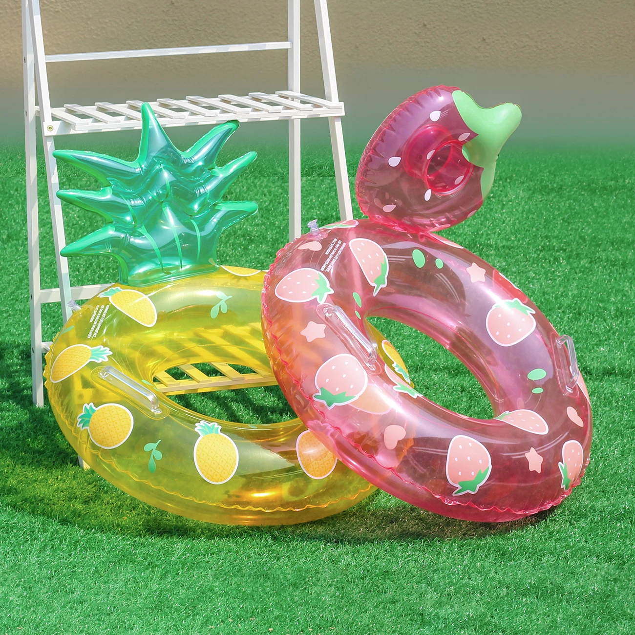 Flotador de piscina inflable para adultos con forma de fruta, anillo de natación grueso de verano, adecuado para fiestas en la piscina, anillo para axila, 1 ud.