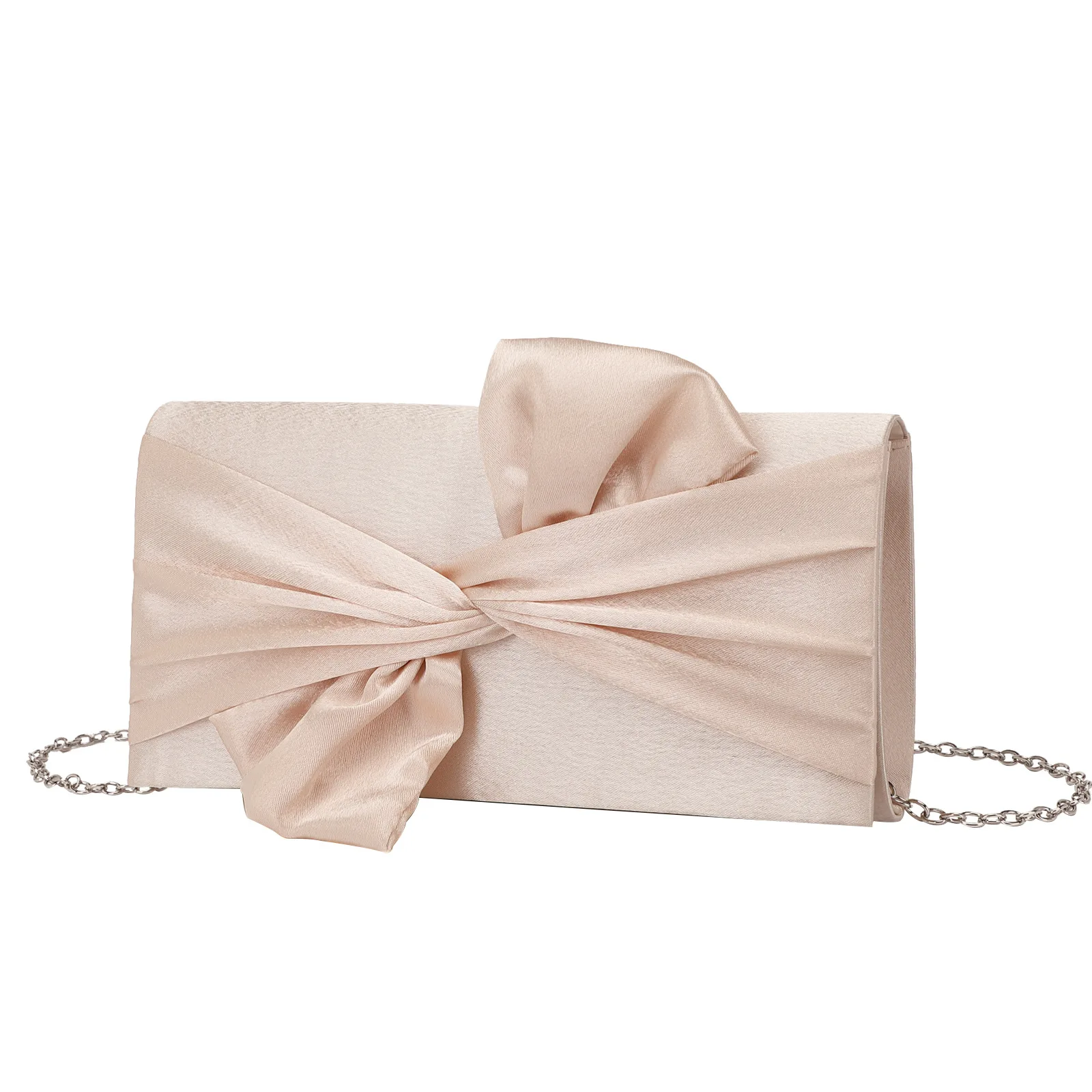 Elegant Ladies Fashion Bowknot Evening Party Clutch Shoulder Chain Bag for Women