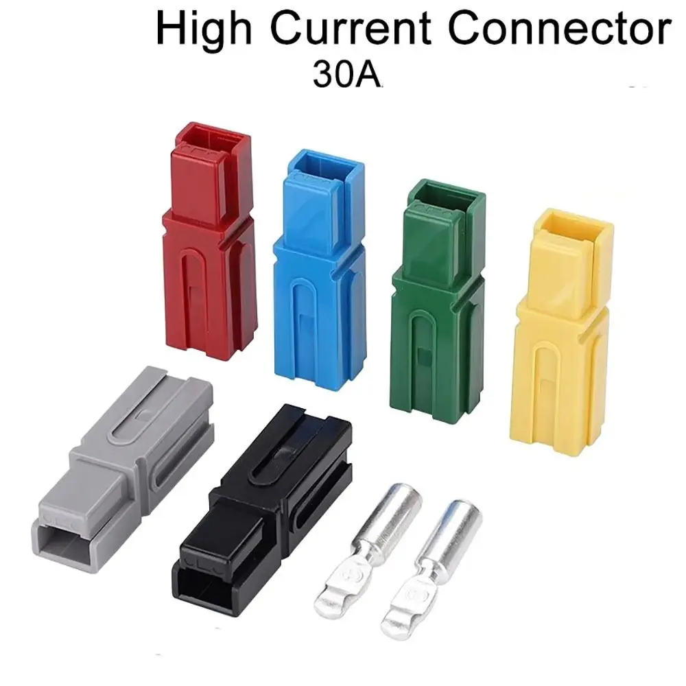 Anderson Type Single-pole Power Connector Power Connector Terminals High Current Quick Plug Combinable Plug 600V DC 30A