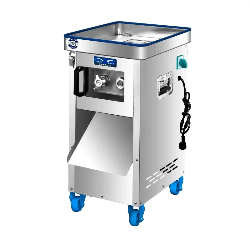 

High-power commercial meat cutter, new fully automatic multi-functional stainless steel, electric minced meat slicer