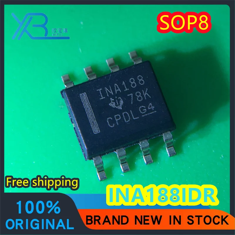 

(10/50 pieces) INA188IDR SOIC-8 INA188 original instrumentation amplifier chip spot delivery fast Free shipping