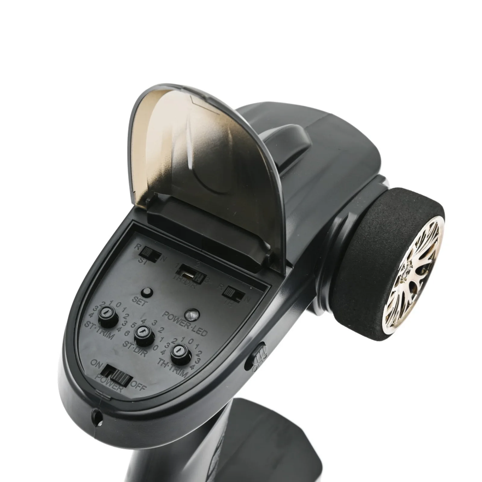 ความไวสูง 3CH 2.4GHz รีโมทคอนโทรลเครื่องส่งสัญญาณวิทยุดิจิตอล + ตัวรับสัญญาณเสาอากาศสัญญาณในตัวสำหรับเรือ RC รถ