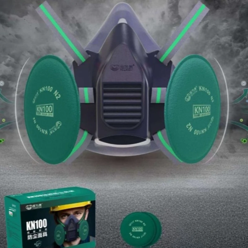 1 قطعة قناع الدخان والغبار الواقي الخارجي، مرشح مضاد للجسيمات، جهاز تنفس صناعي مقاوم للغبار لأداة الحماية الأمنية #3