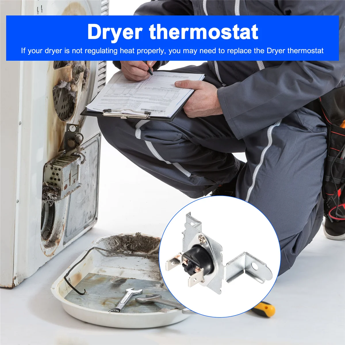 HOT 6931EL3003C Dryer High Limit Thermostat Replacement Parts for LG for 1268365, 6931EL3003G, PS3530484