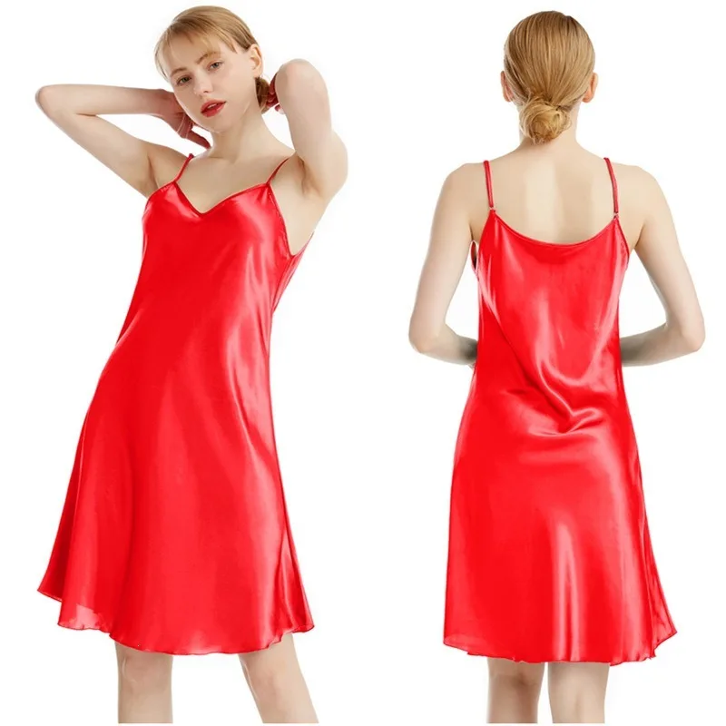 Autumn Fashion Dress with Thin Shoulders V-neck Halter Straps Thin Elegant Slimming. Simple Solid-color Home Halter Strap Dress.