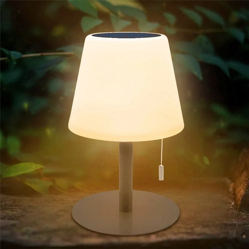 A61Z Deals Solar Charging Cord Lamp Outdoor Waterproof Table Lamp Solar Camping Table Lamp