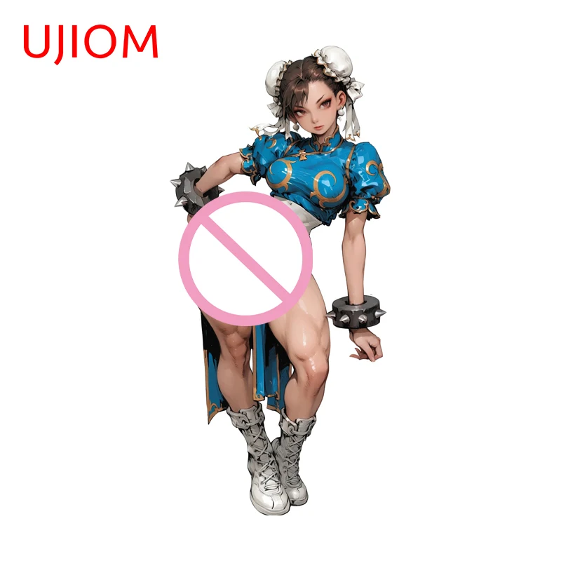 UJIOM Chunli Huge Bouncy Castle Wall Sticker Veneer Living Room Scratch Proof Graffiti Decal Otaku Decorating Game Props