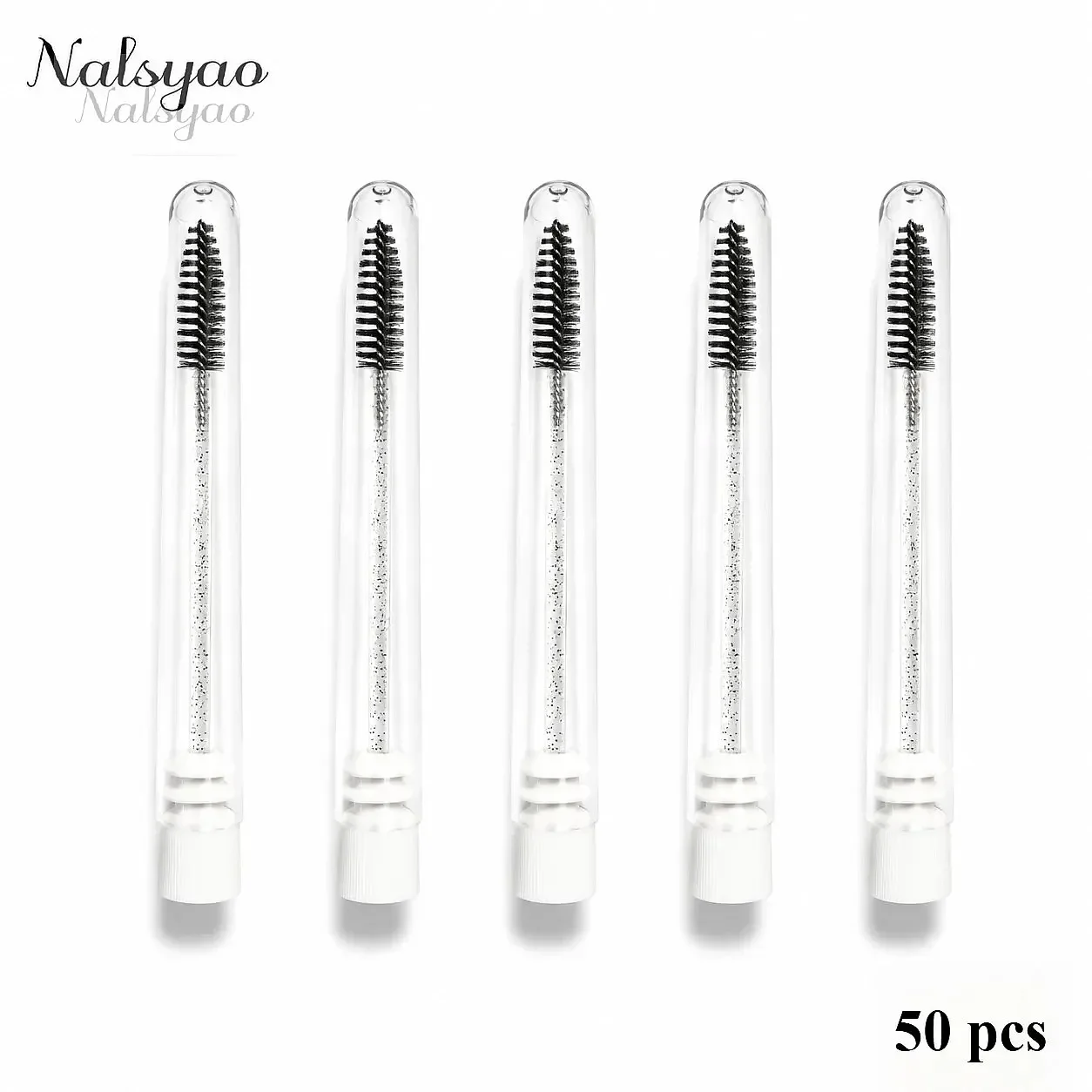 20-100pcs Reusable Eye Lashes Brush Wand Replaceable Dust-proof Eyebrow Brush Applicator Mascara Tube Makeup Tools