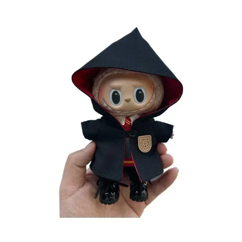 Nouveau Lafufu 17 cm vêtements pour poupée Labubu académie magique ensemble de vêtements pendentif décoration de poupée porc verrues uniforme scolaire Potter