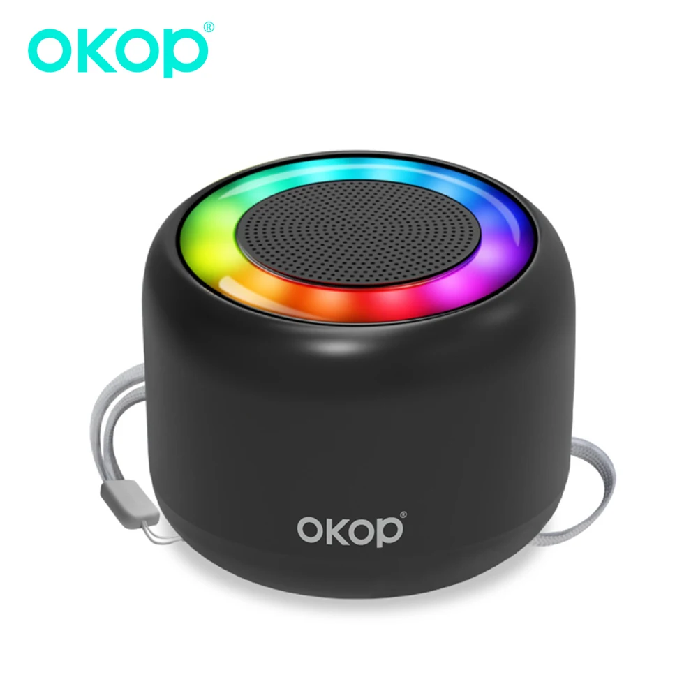

OKOP Bluetooth Speaker,Outdoor Portable Speaker,Subwoofer,BGB Ambient Light,Speakers TF Bluetooth Element Motocicletas Elétricas