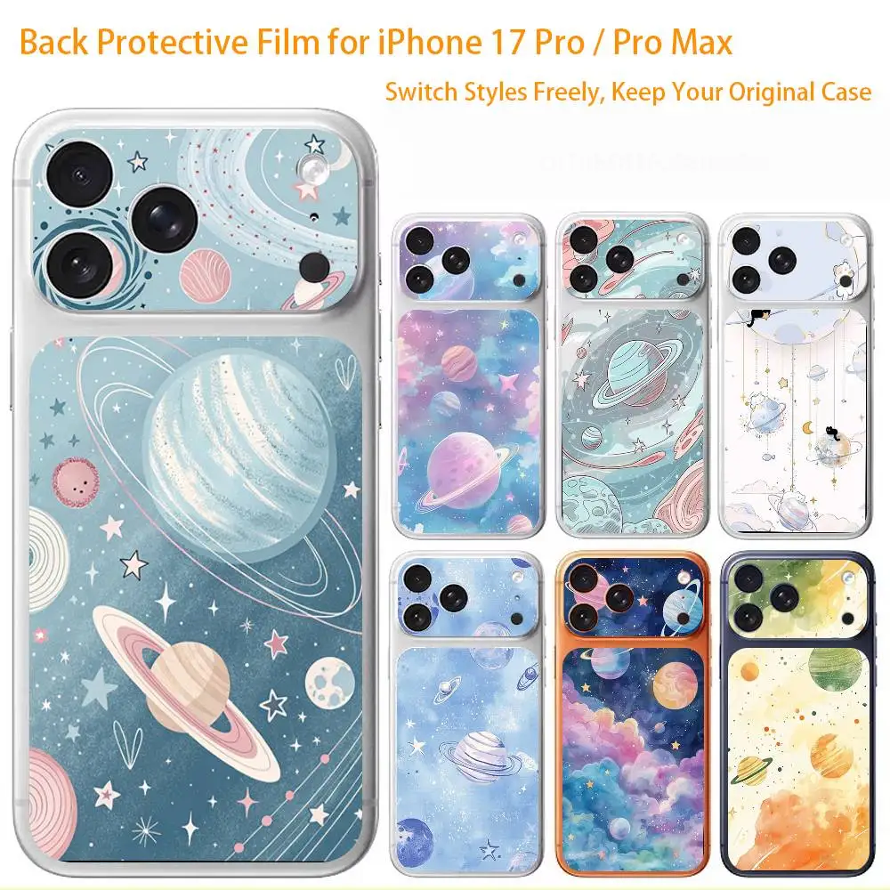 

Planet Astronomy Universe Premium Skin Wrap for iphone 17pro 17promax, Back Frame Camera Protective Decal (Not Case)