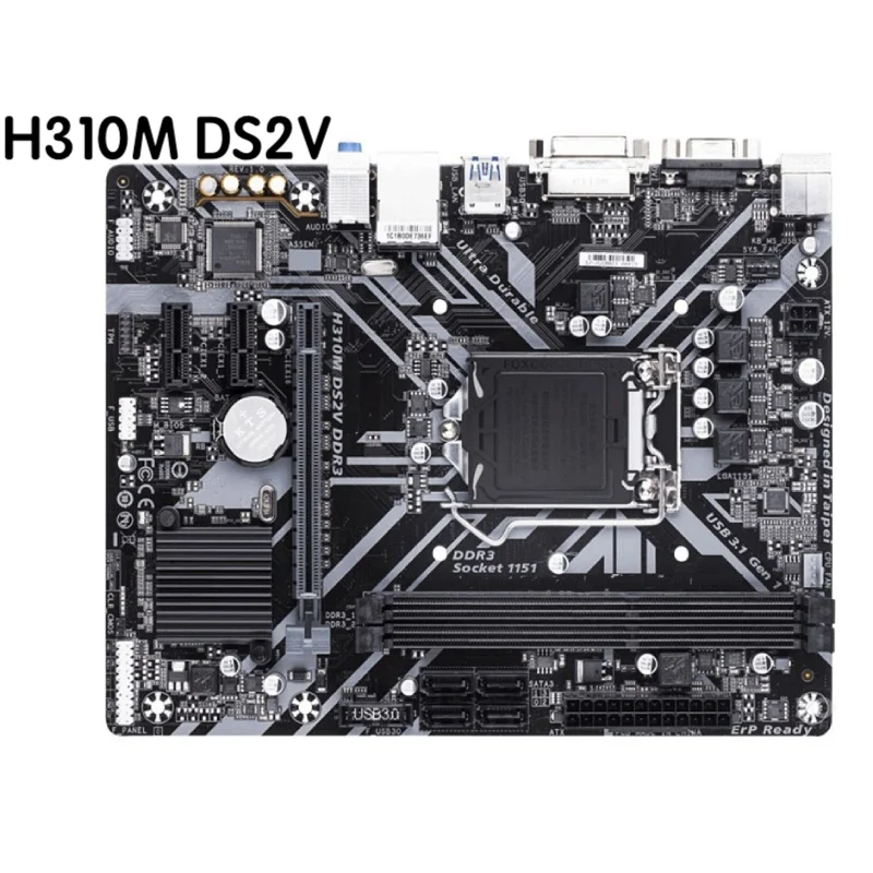 

For Gigabyte H310M DS2V DDR3 Motherboard LGA 1151 DDR3 Mainboard 100% Tested OK Fully Work Free Shipping