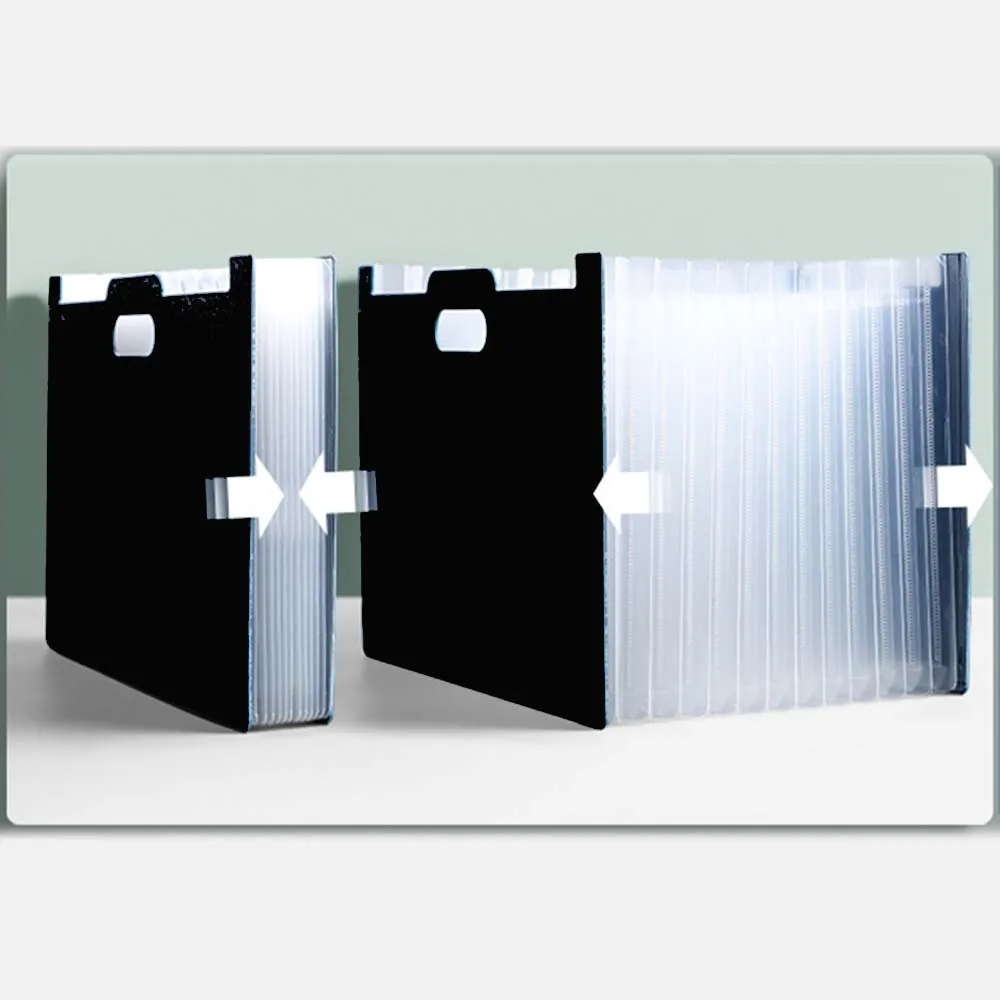 A4 Document Expanding File Bag, School Exam Paper Organizer Storage Bag