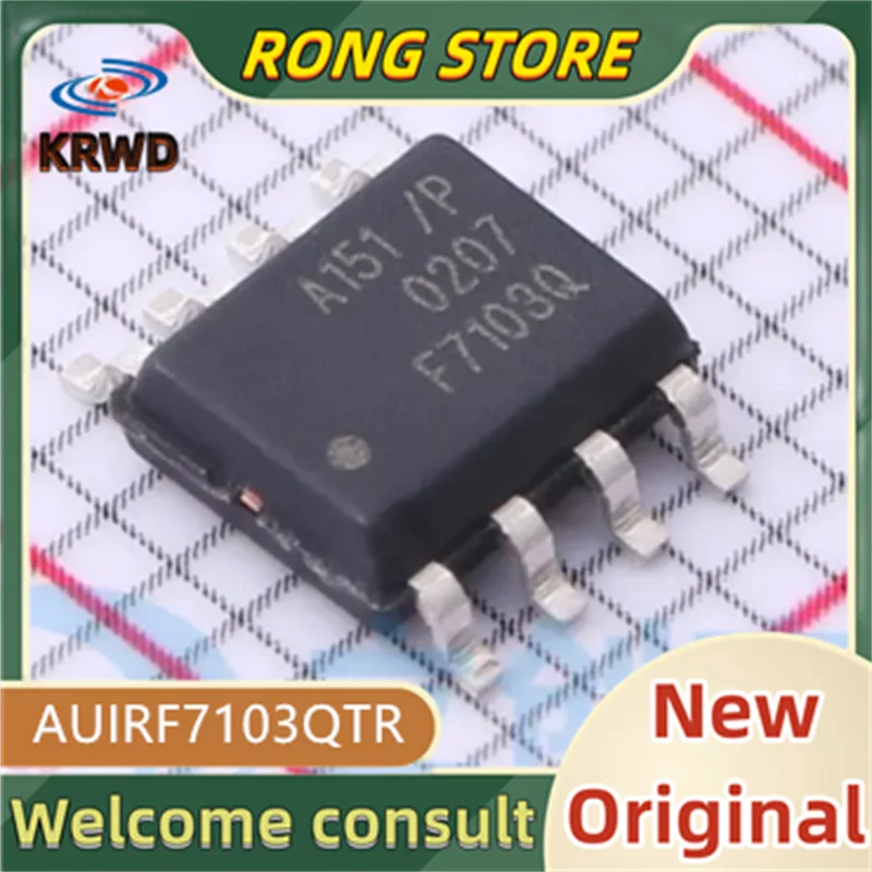 5PCS F7103Q New and Original Chip IC AUIRF7103QTR AUIRF7103Q AUIRF7103 SOP-8