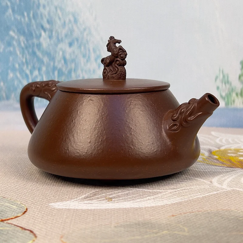 Handcrafted Original Chinese Yixing Purple Clay Teapot Zisha Kettle Breathable Daily Brewing Pot Premium Gift for Tea Lovers