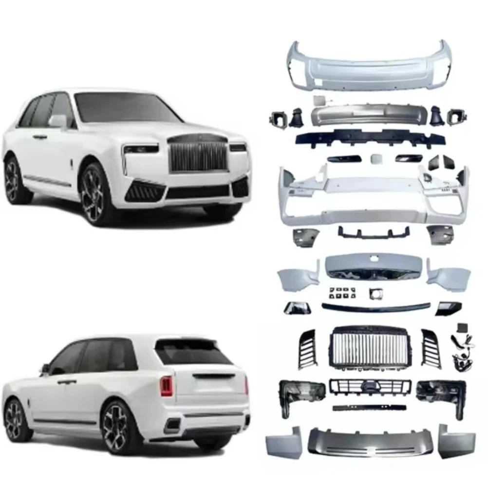 2018-2024y Upgrade to 2025y Cullinan Rolls Body Kit Auto Car Front Bumper Rear Bumper Grille Facelift Set Upgrade Body Parts