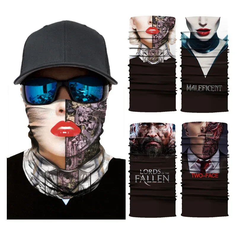 

Clown 3D Seamless Magic Scarf Tube Bandana Neck Gaiter Mask Halloween Headband Outdoor Headwear Motorcycle Cycling Face Shield