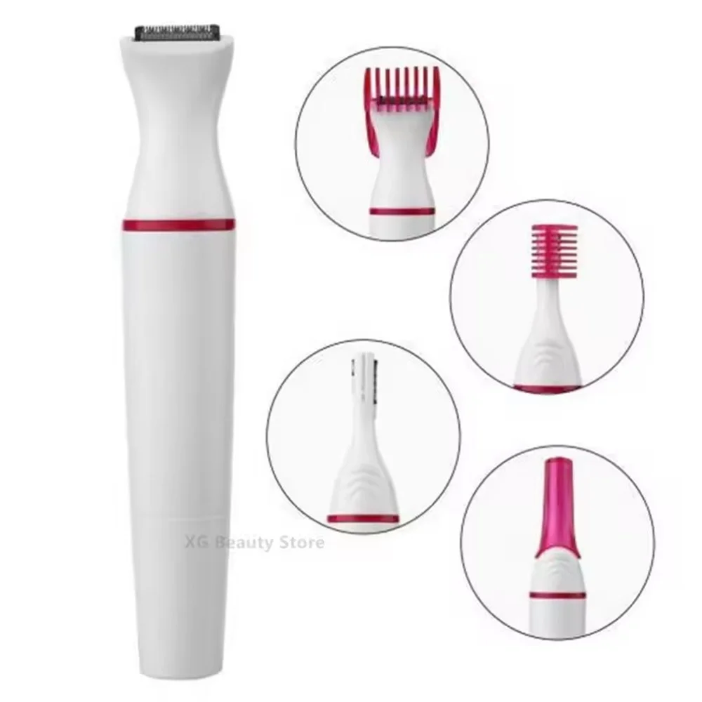 Multifunction 5 In 1 Electric Epilator For Women Hair Remover Shaver Razor For Eyebrow Underarm Bikini Leg Depilador Feminino ﻿ image 3
