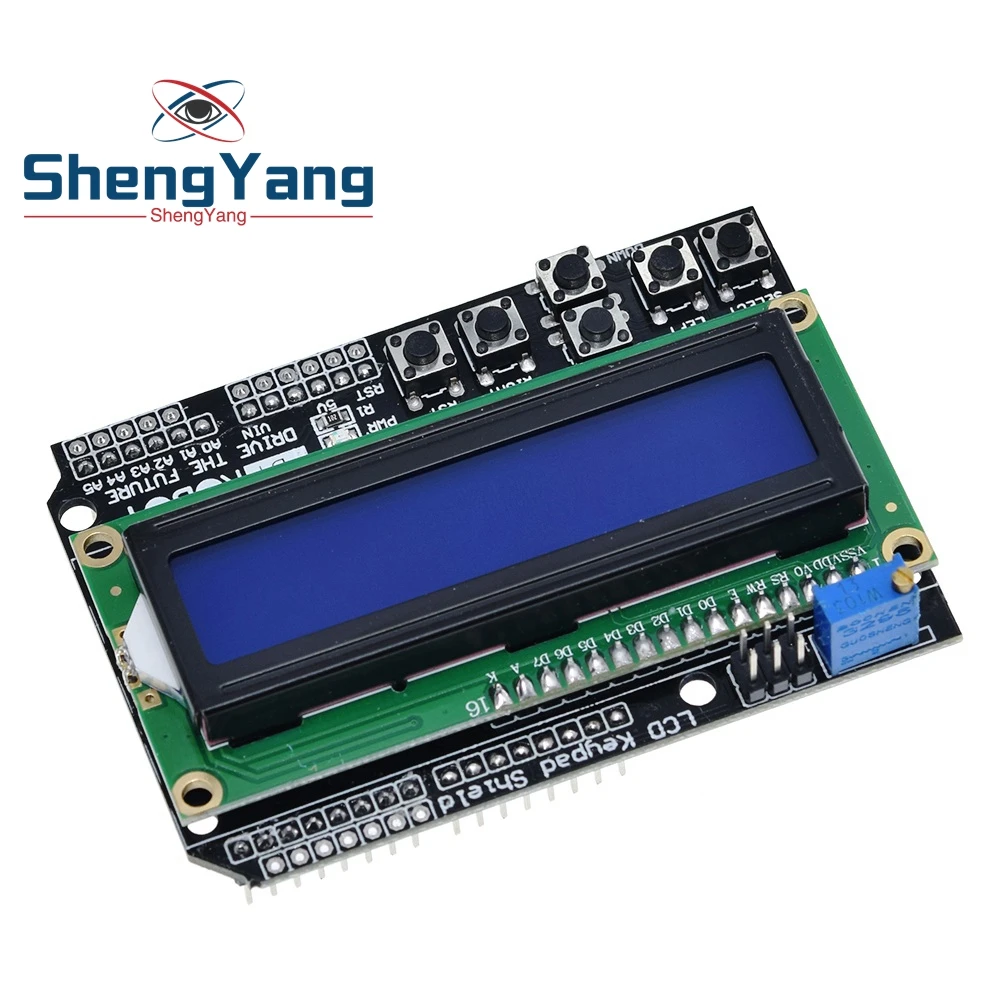 1602 LCD Keypad Shield LCD1602 LCD 1602 Module Display For Arduino ATMEGA328 ATMEGA2560 raspberry pi UNO blue screen