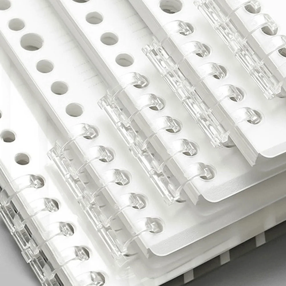 8 pezzi clip per raccoglitori a fogli sciolti raccoglitori segmentati a cinque fori per forniture di cancelleria per file di album pratico e creativo anello per raccoglitori