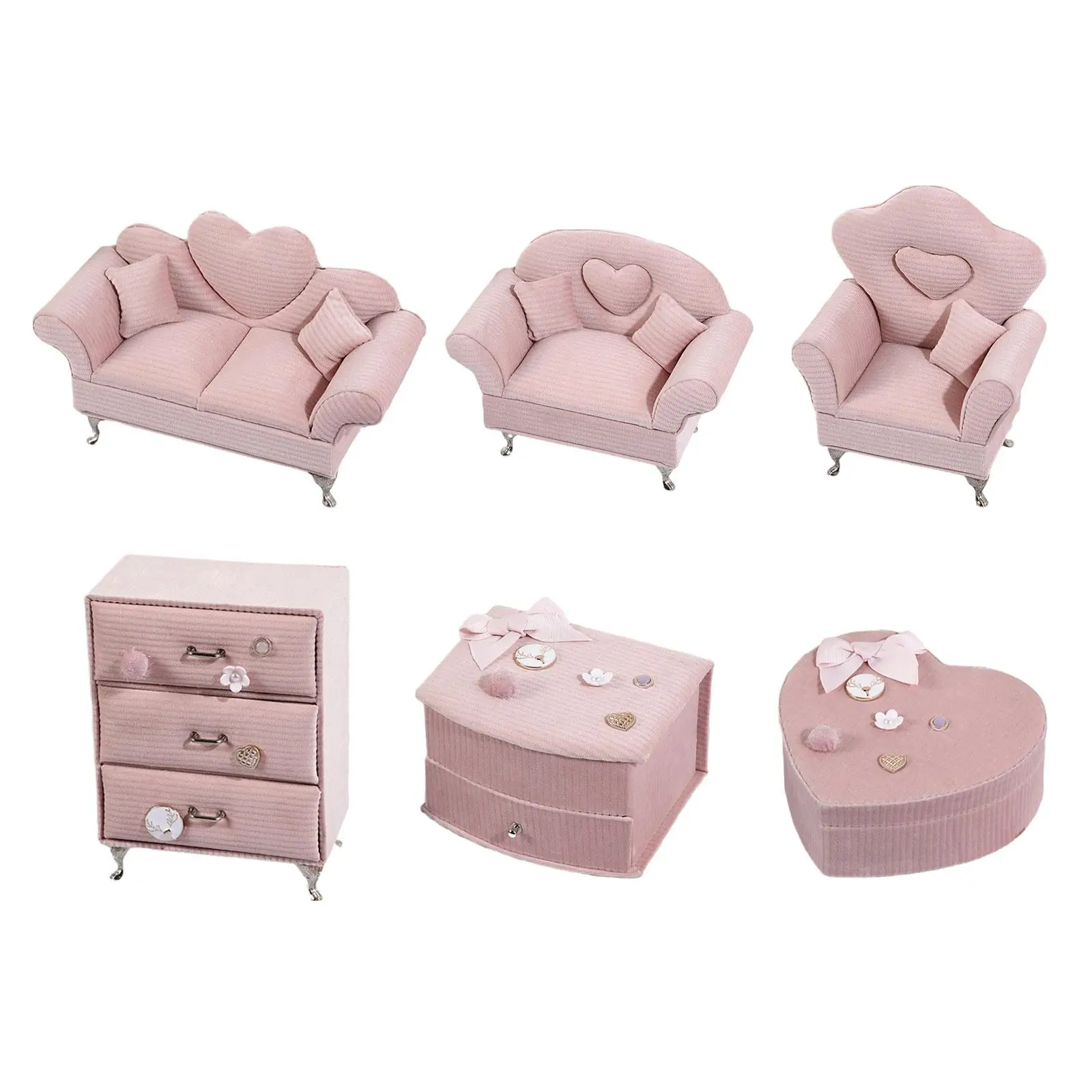 Muebles de juguete para casa de muñecas, decoración de dormitorio para accesorio de muñeca de 12 pulgadas, 1/6